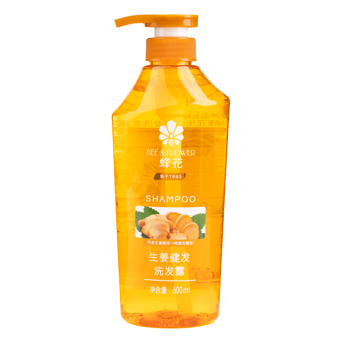 BEE & FLOWER Ginger Strengthening Hair Shampoo 600 ml(ミリリットル)