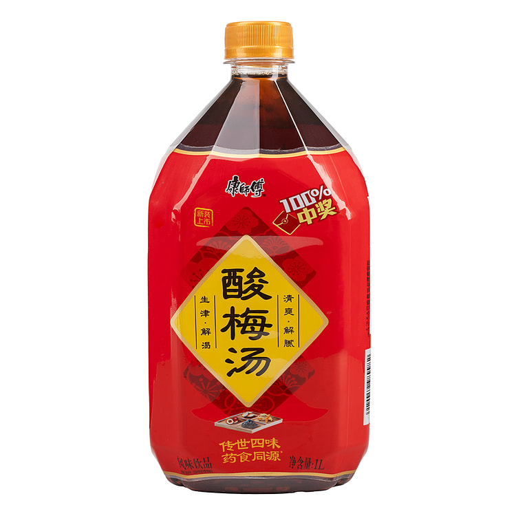 康师傅 酸梅汤 大瓶装 1000 毫升 (min 2)