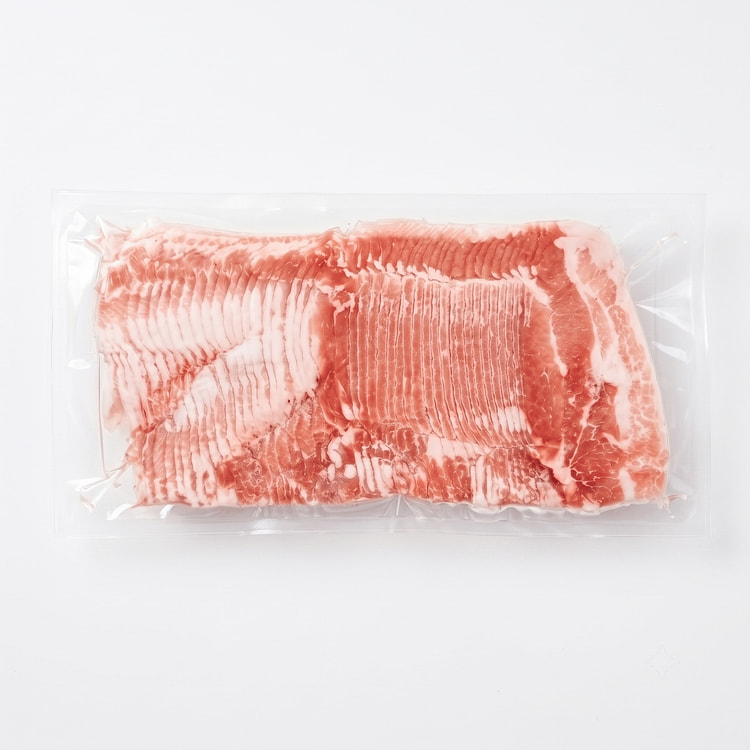 Pork Single Rib Belly Thin Sliced Frozen 1 lb