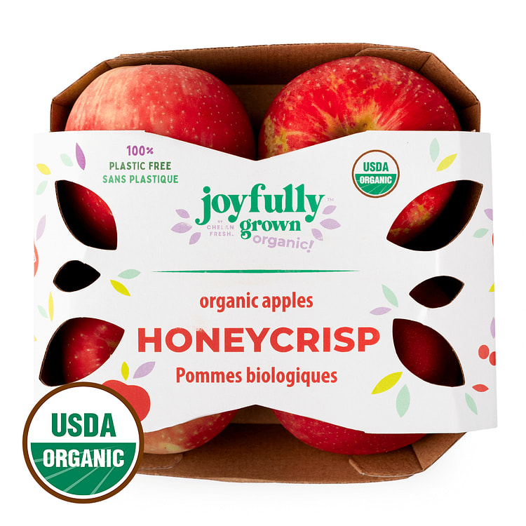 Organic Honeycrips Apples 4ct 1 box
