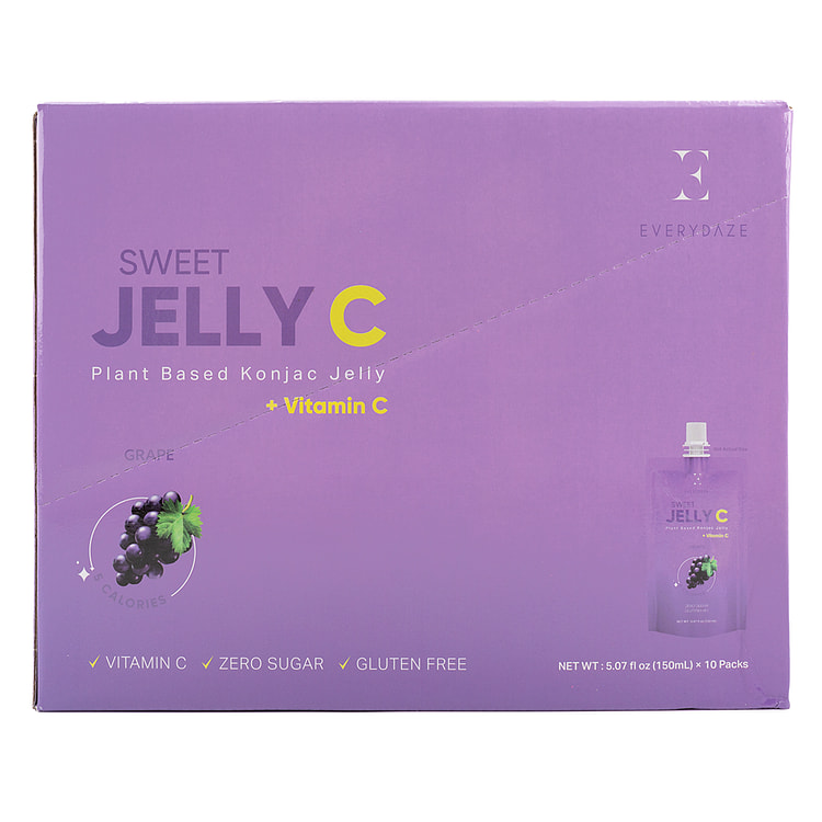 Everydaze Sweet Jelly C 葡萄味魔芋果冻 150 毫升*10 包