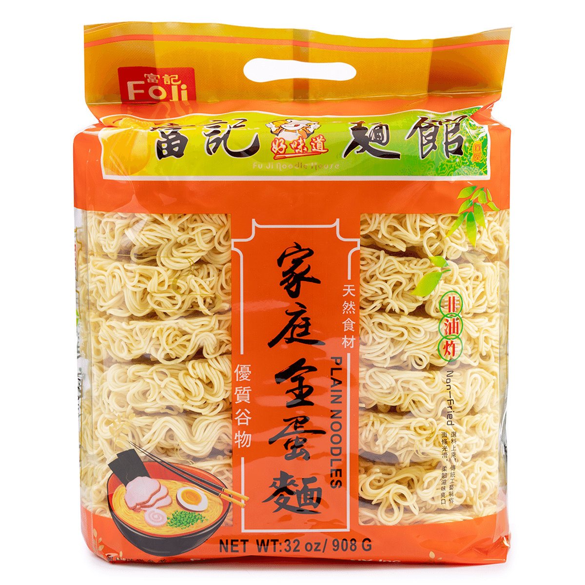 富记面馆 家庭全蛋面 908 克