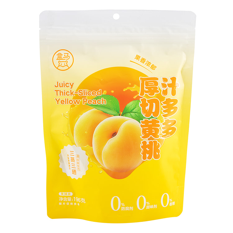 盒马 汁多多厚切黄桃 196 克