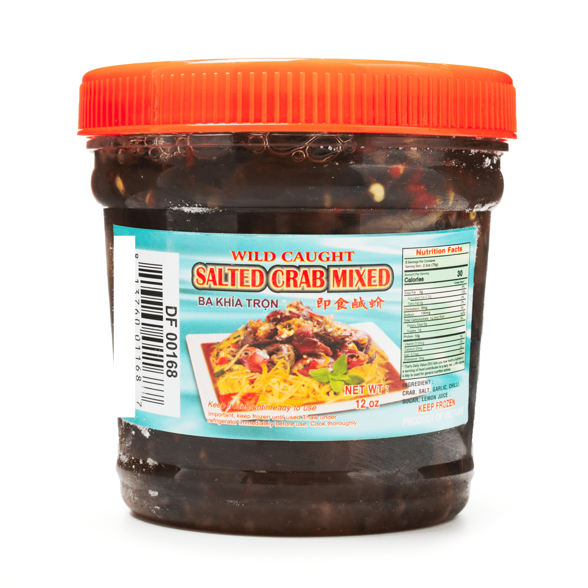 Frozen Salted Crab Mixed 12 oz