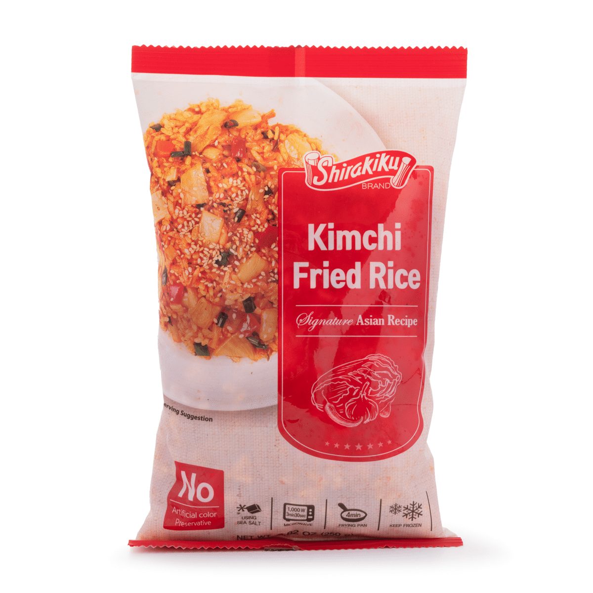 Shirakiku Kimchi Fried Rice, Frozen 250 g