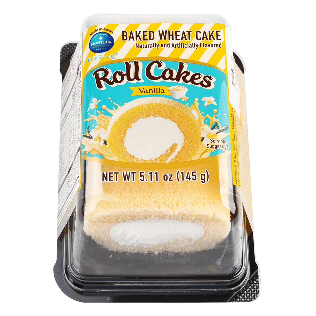 Pastel Enrollado de Leche y Huevo Monteur 5pcs 5.5 onza(s)