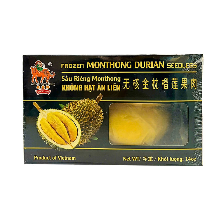Asian Boy Monthong Seedless Durian, Frozen 14 盎司