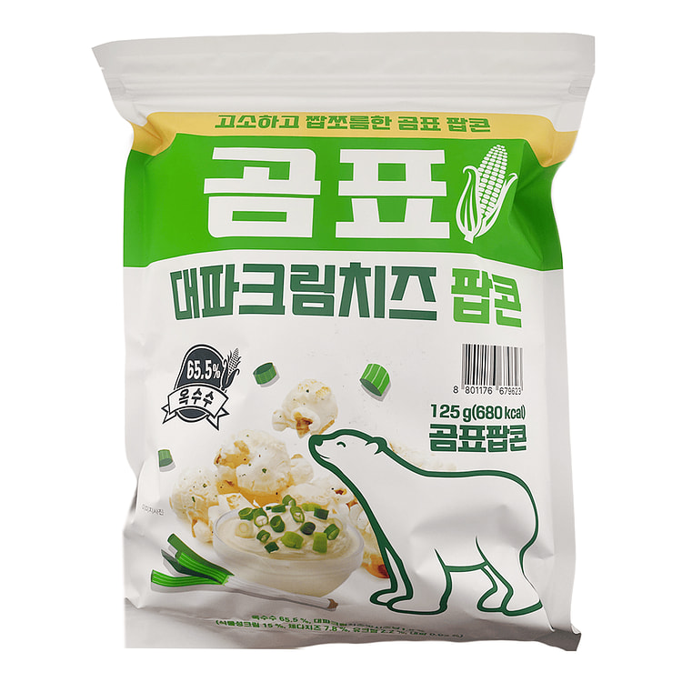 GOMPYO Green Onion Cream Cheese Popcorn 125 g