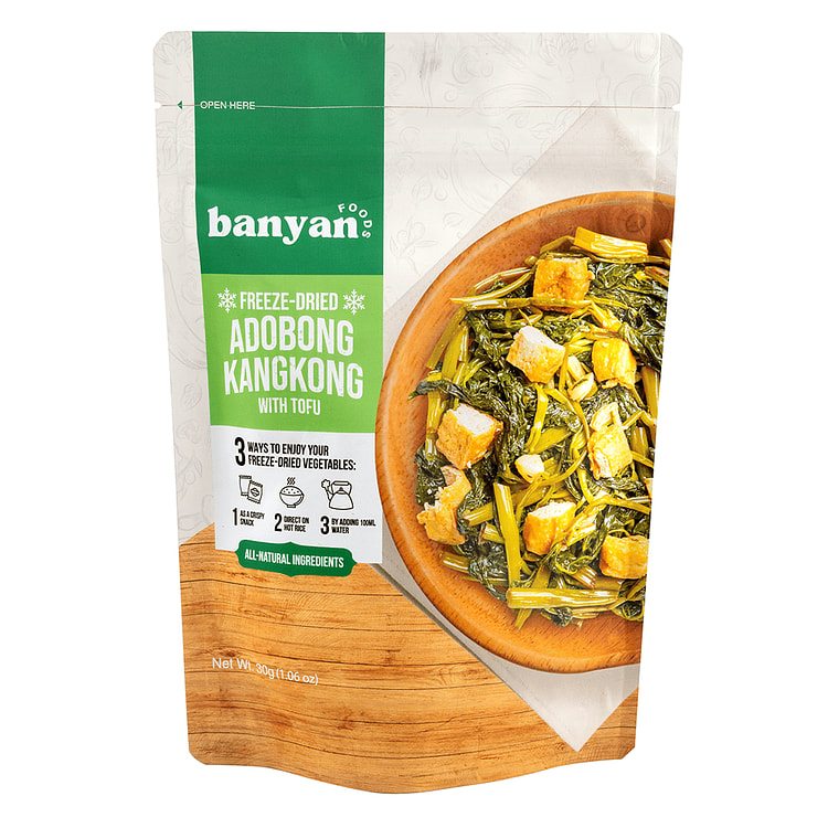 Banyan Foods Freeze Dried Adobong Kangkong with Tofu 30 g