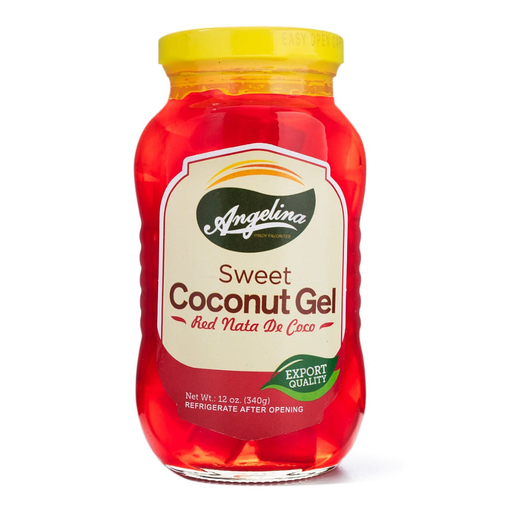 Angelina Nata De Coco Red, Sweet Coconut Gel 12 oz