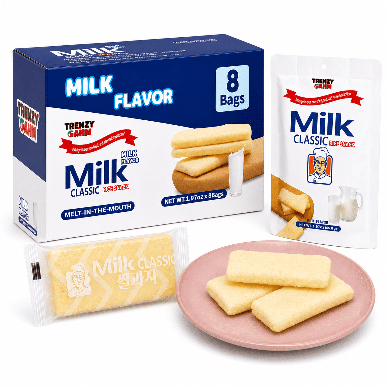 MILK CLASSIC MILK FLAVOR 1 box 1.97 oz*8 gói