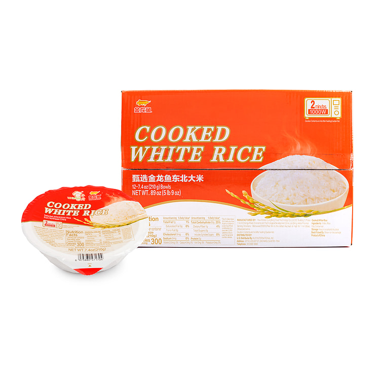 金龙鱼 甄选东北大米 微波即食米饭 210克*12盒 2520 克