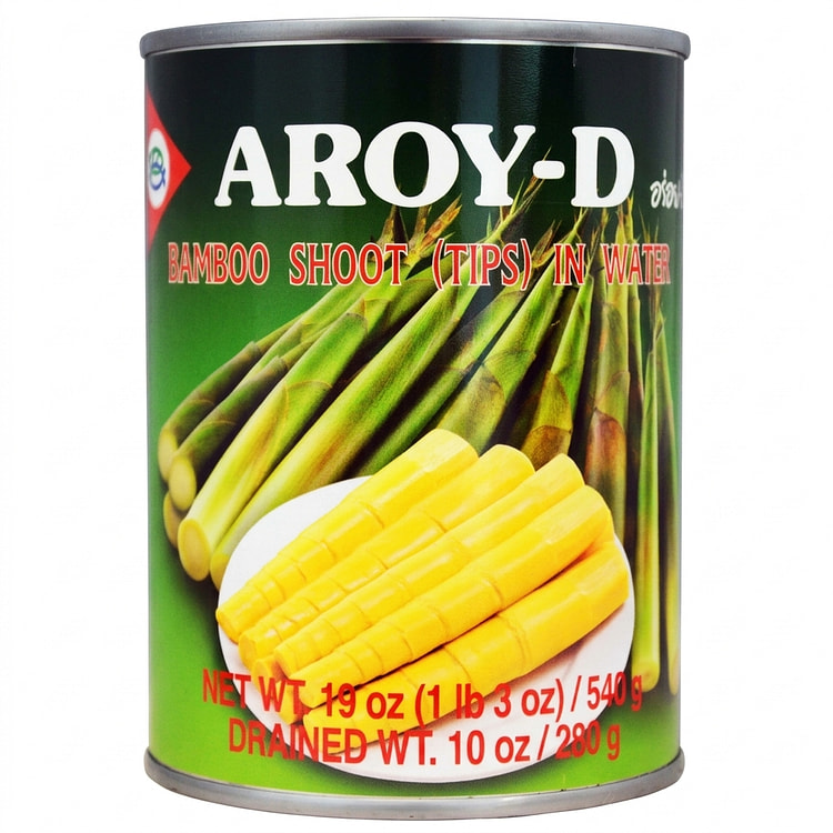 Aroy-D Bamboo Shoot tips in Water 19 oz