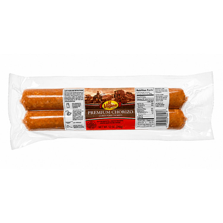 El Viajero Premium Pork Chorizo 12 oz
