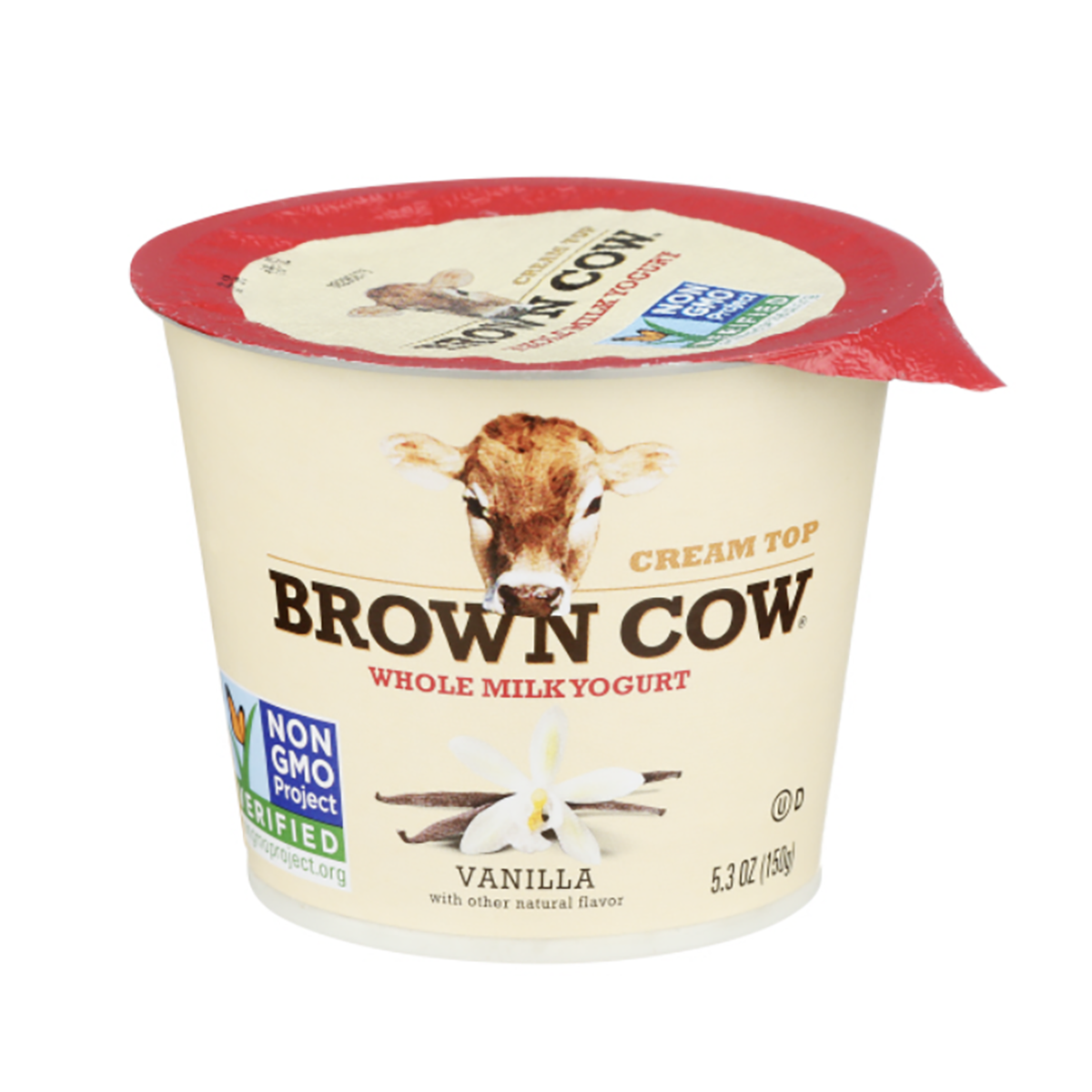 Brown cow whole milk vanilla yogurt weee 