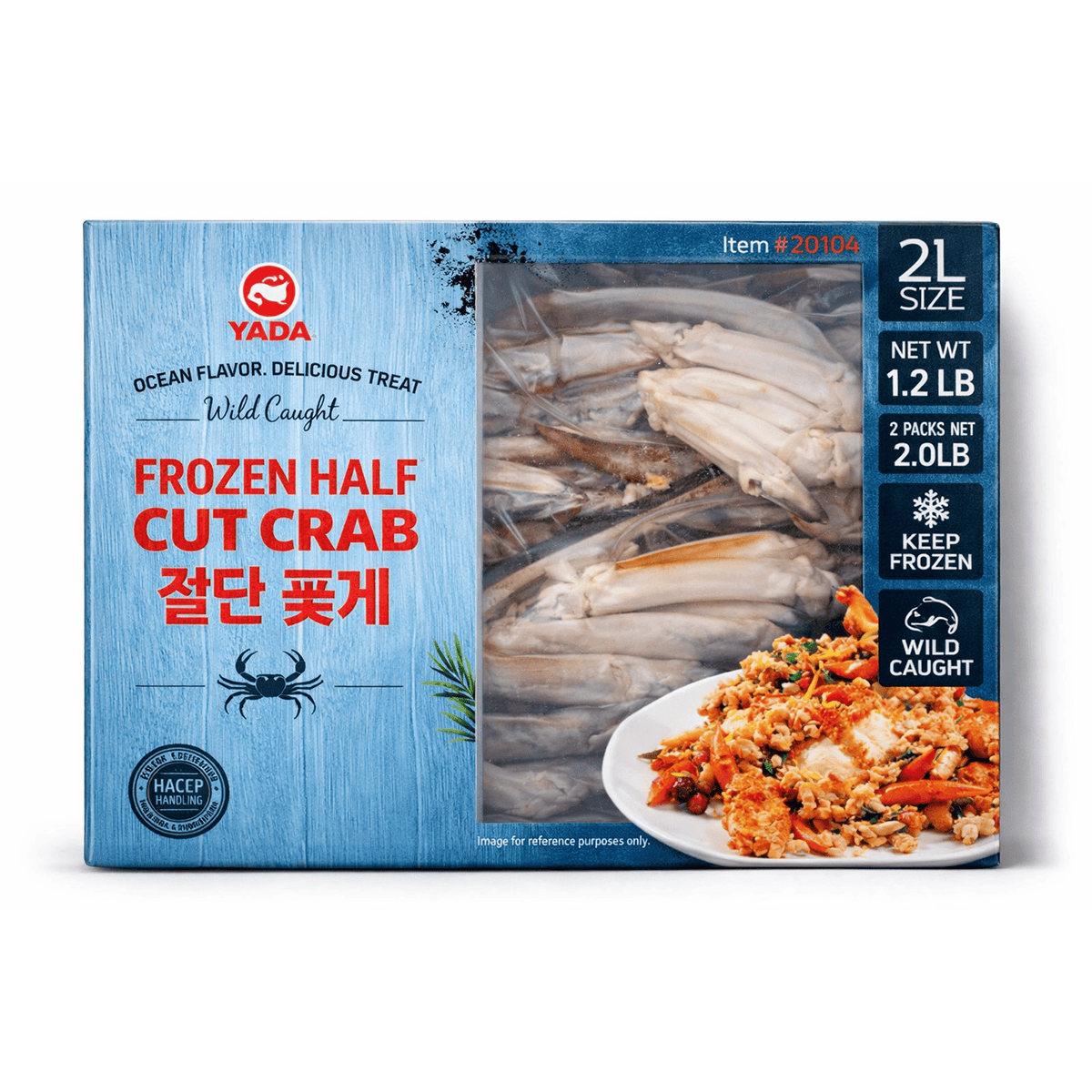 Cua Cắt Đôi, Đông Lạnh 1.2 lb