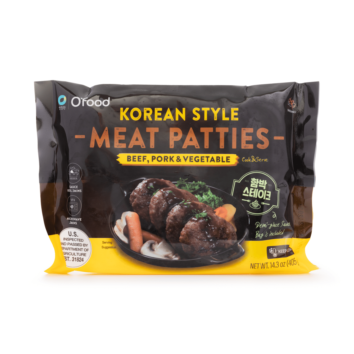 O’food Korean Style Meat Patties 14 oz