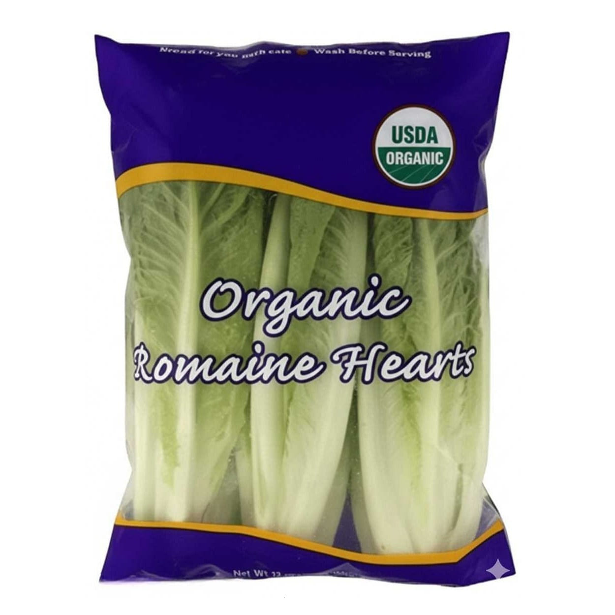 Organic Romaine hearts Lettuce 3 count