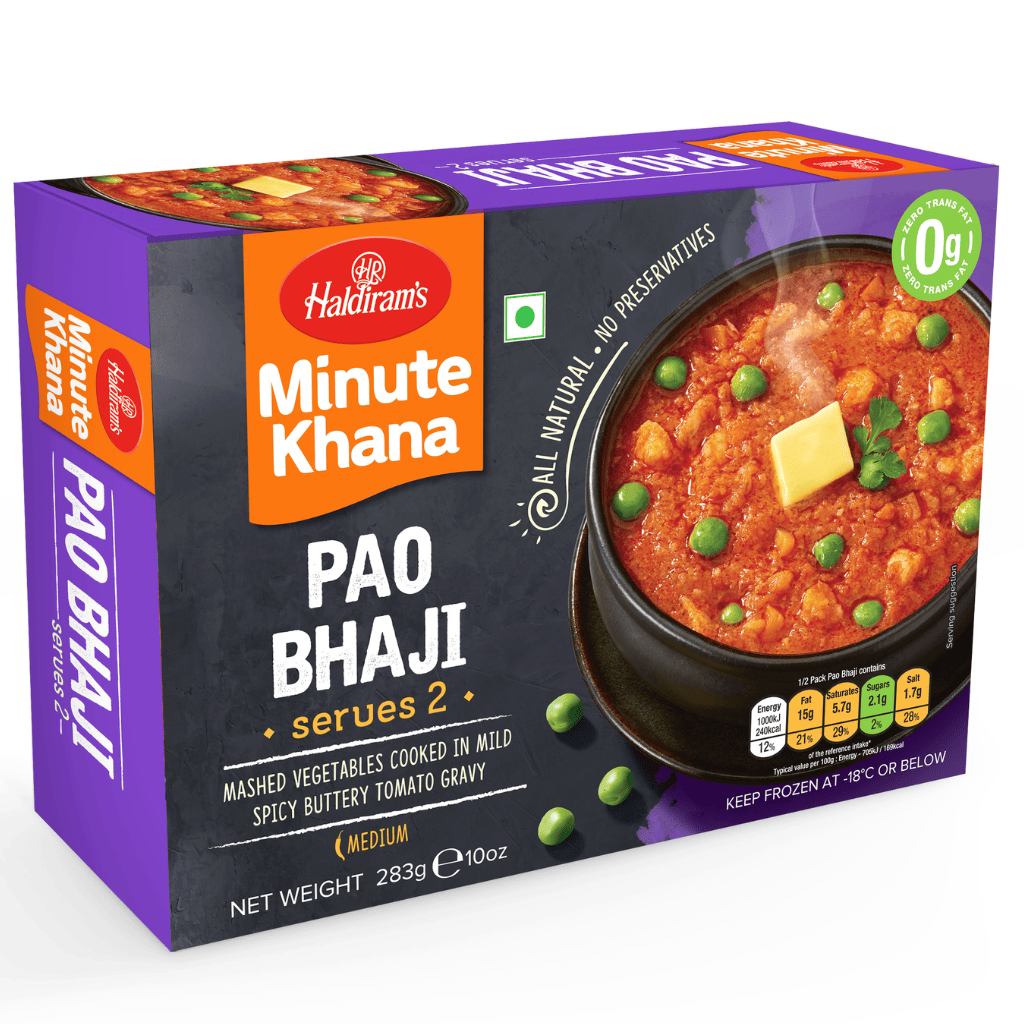 Haldiram's Minute Khana Pao Bhaji, Frozen 283 g