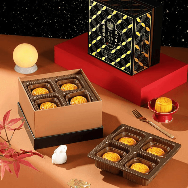 DXC Biluochun Lava Custard Mooncakes 480 g
