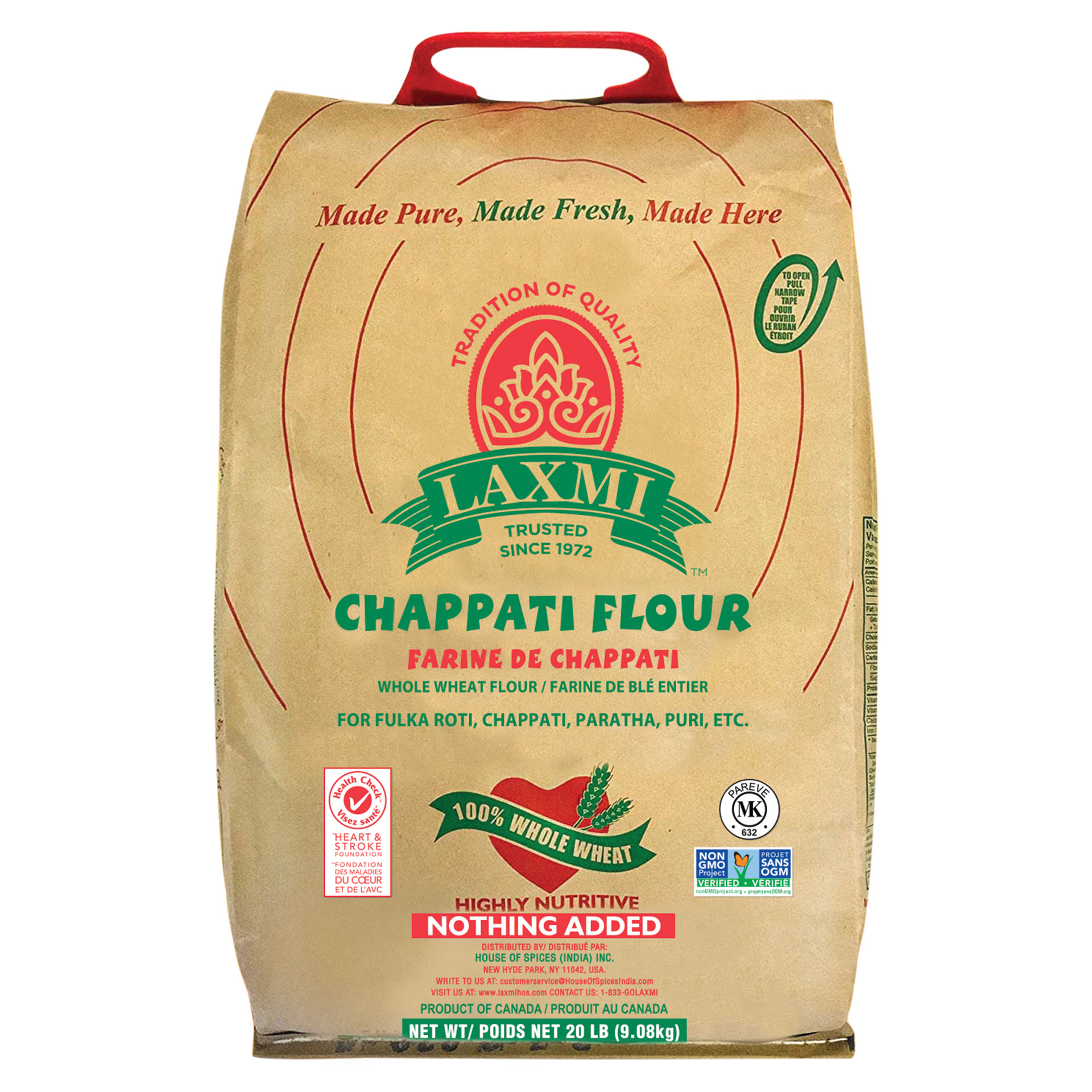 Laxmi Chapati Flour 20 lb