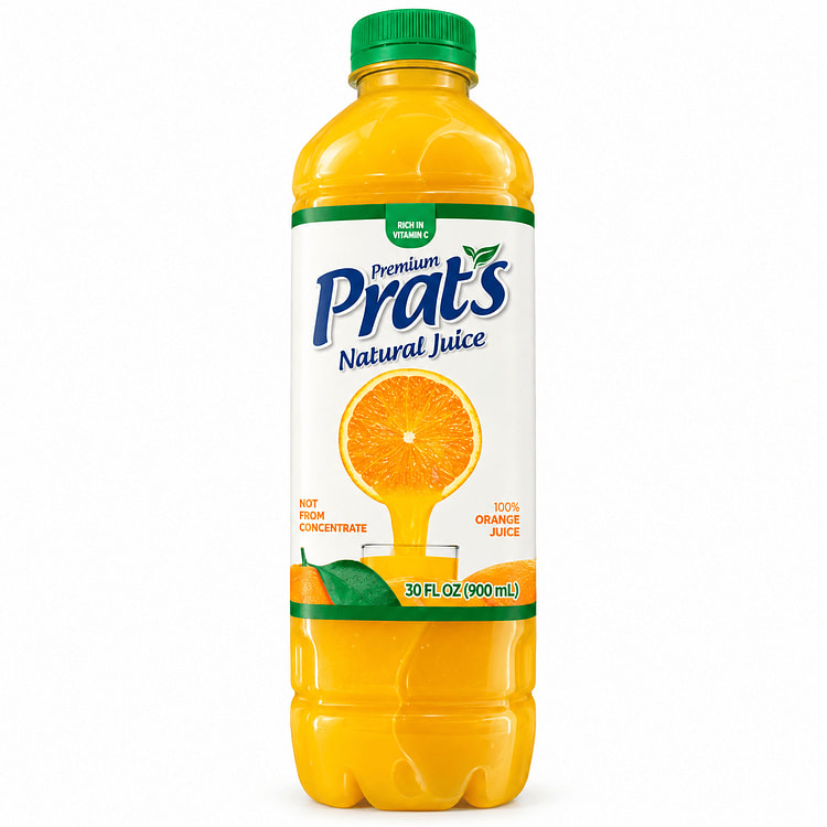 Prats 100% Pure Squeezed Orange Juice 900 ml