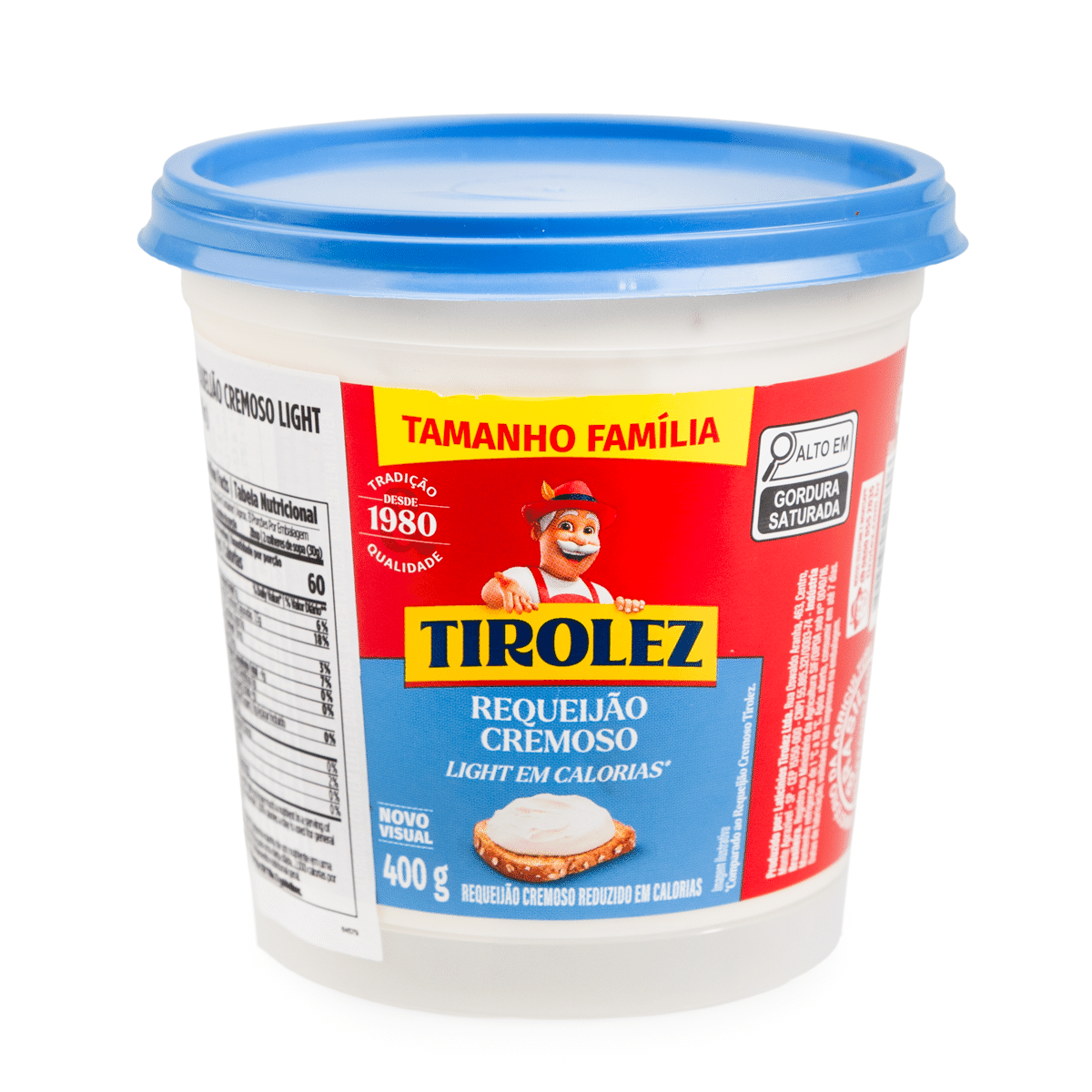 Requeijão Cremoso Light Tirolez 400 g