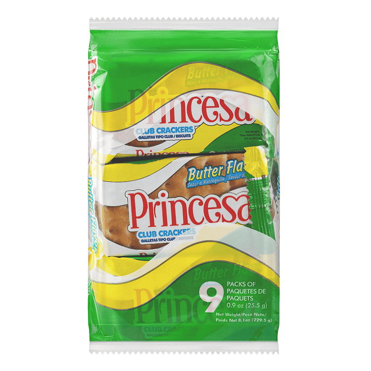Princesa Butter Flavor Club Crackers 8.1 oz