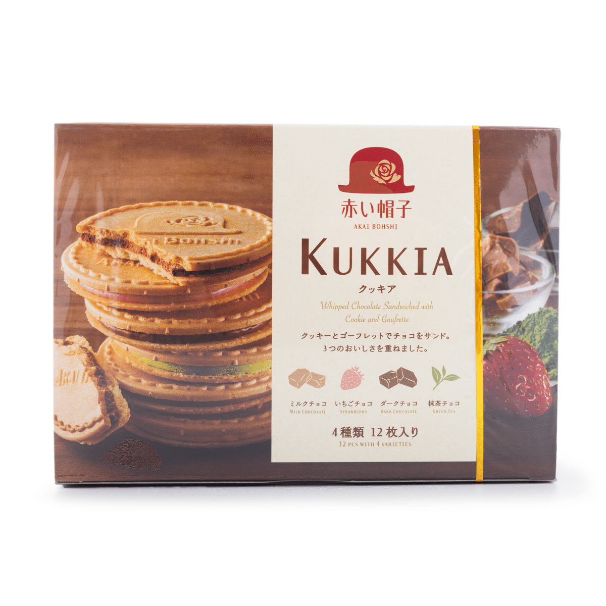 红帽子 Kukkia可可夹心饼干 93.6 克