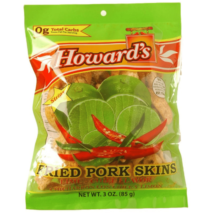 Howard's Fried Pork Skins with Chili and Lime 3 oz