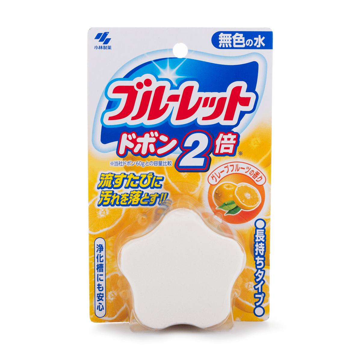 Kobayashi Pharmaceutical Toilet Tank Cleaner & Deodorizer, Grapefruit Fragrance 1 count