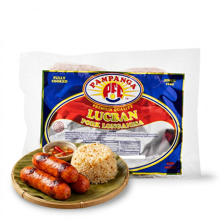 Pampanga Lucban Pork Longanisa, Frozen 12 oz