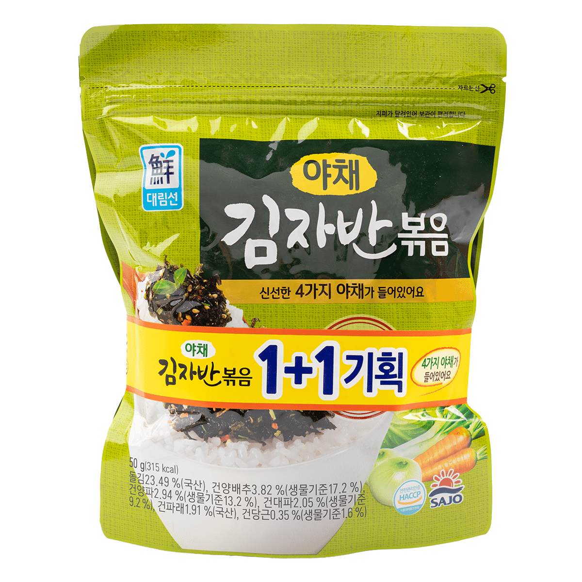 대림선 야채 김자반 볶음 1+1 100 그램