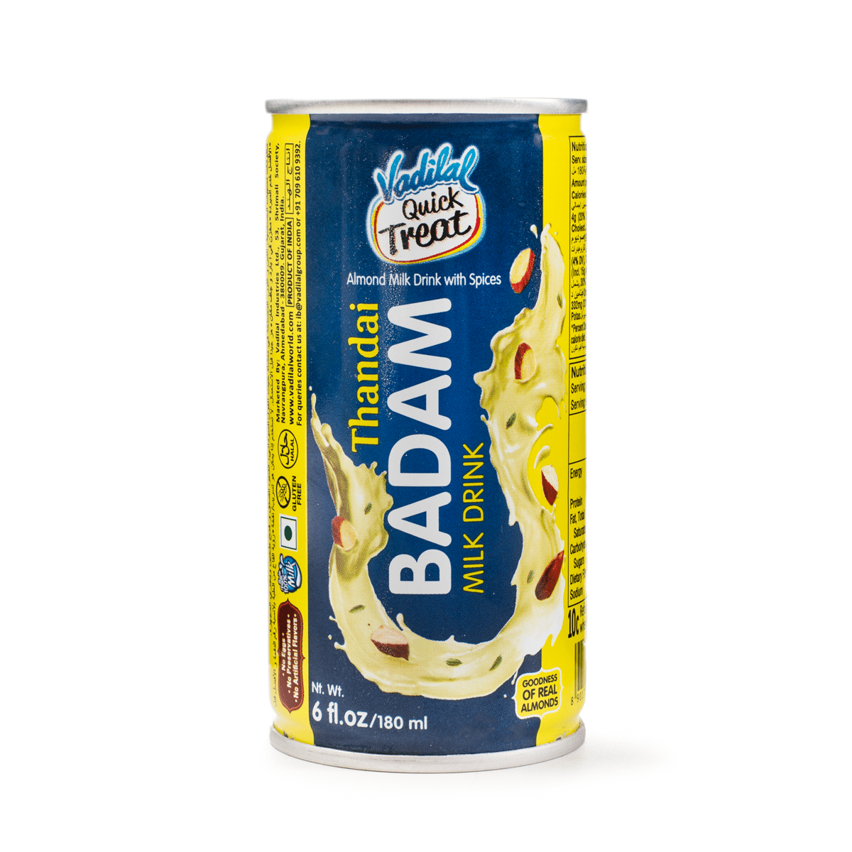 Vadilal Thandai Badam Drink 1 Can 180 ml