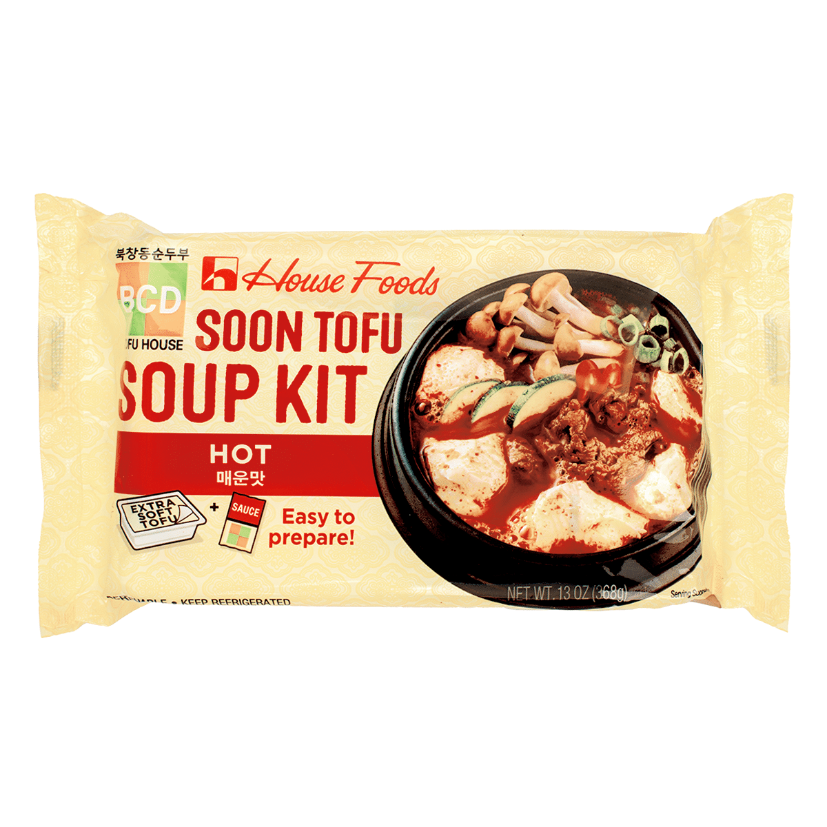 House Foods 韩式豆腐煲 辣味 13 盎司