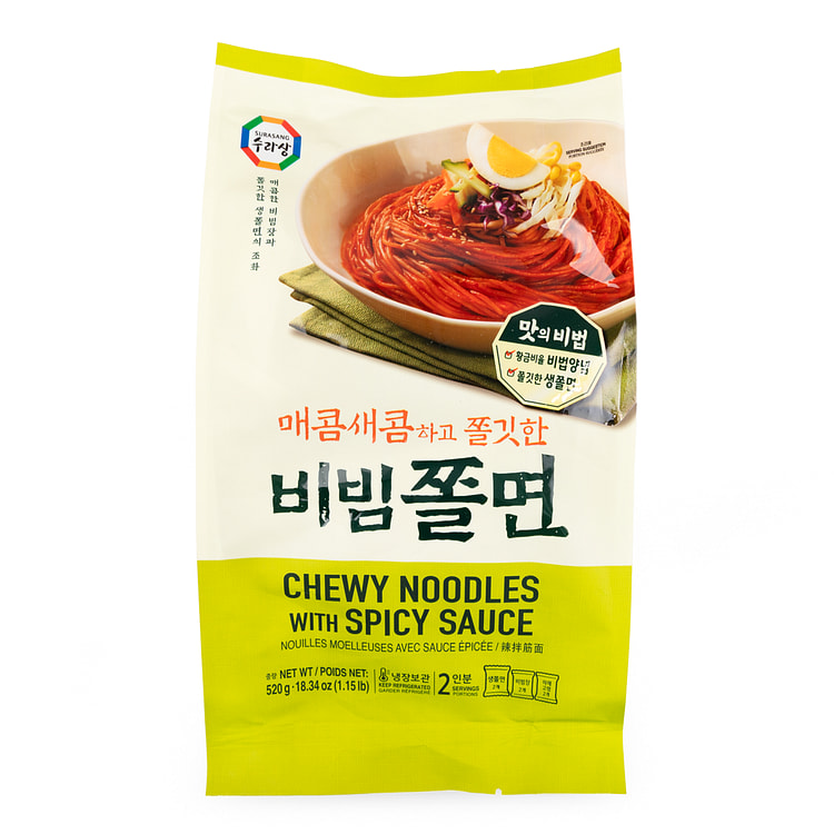 Surasang Spicy Cold Chewy Wheat Noodle (zzol-myon) 18.34 oz
