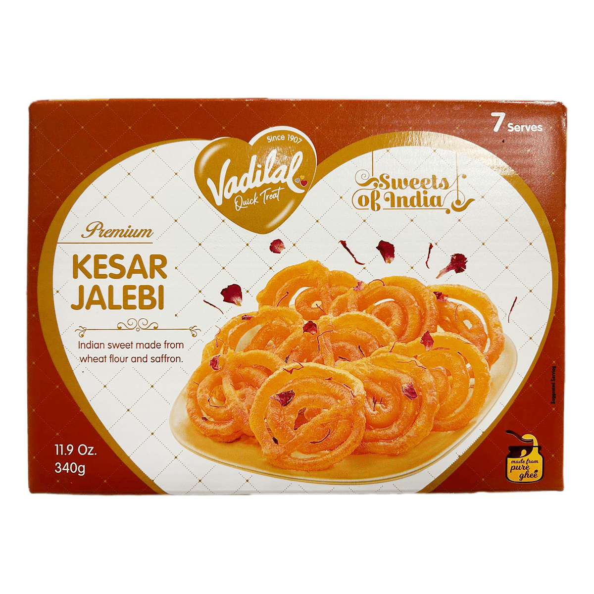 Vadilal Kesar Jalebi, Frozen 340 g
