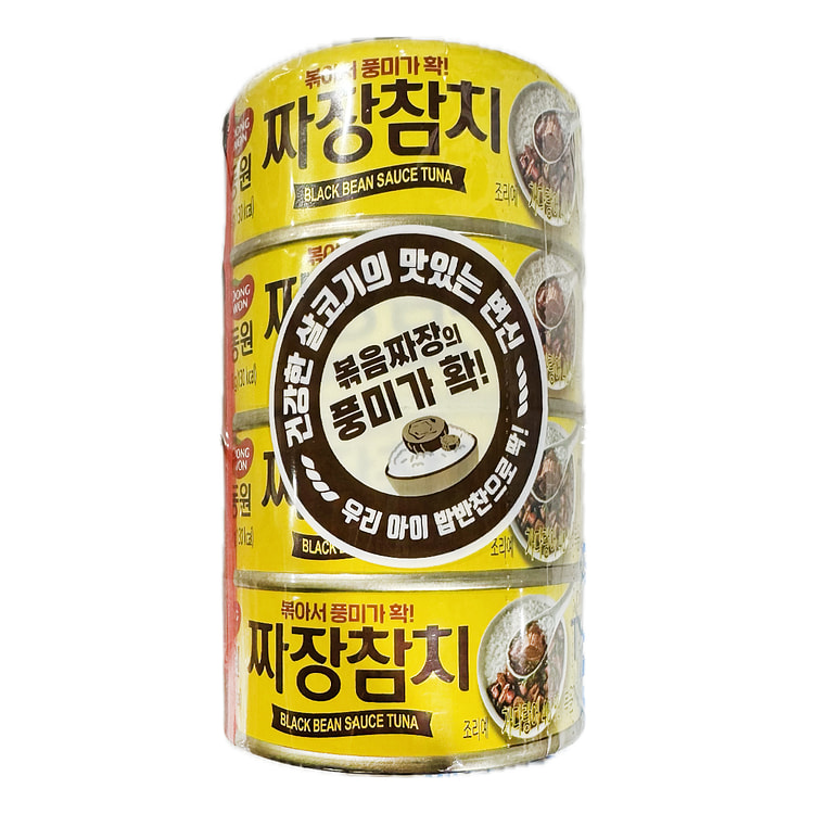 DONGWON Canned Tuna In Black Bean Paste 90 g*4 cans