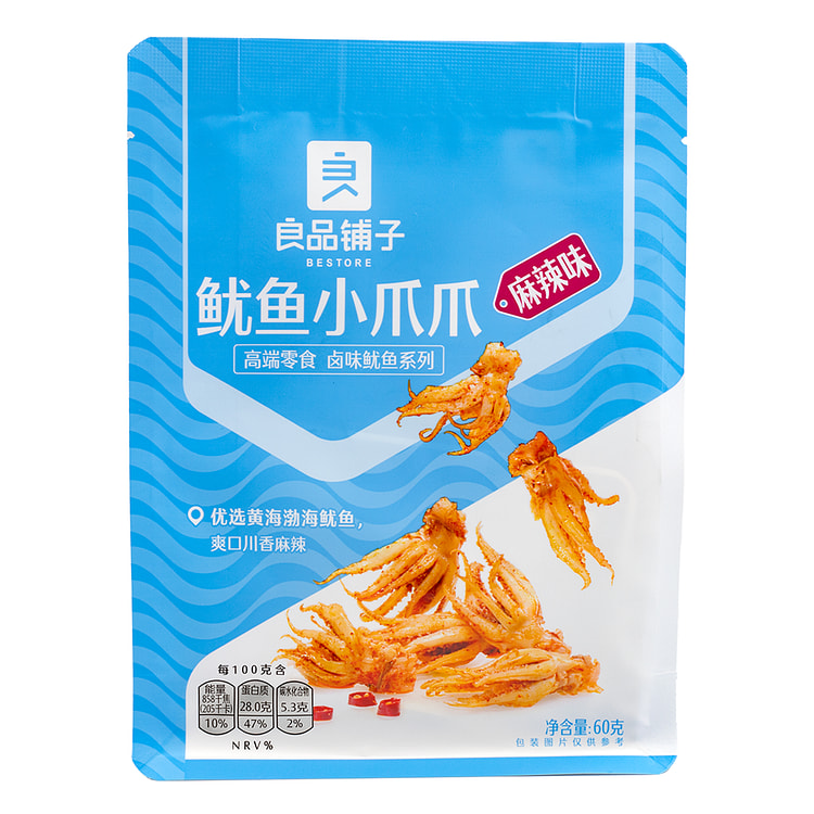 良品铺子 鱿鱼小爪爪 60 克