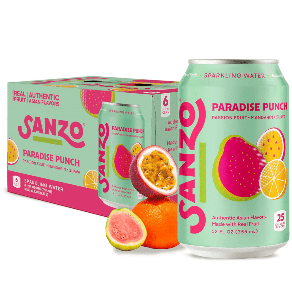 Sanzo Sparkling Water Paradise Punch 12 fl.oz*6 cans