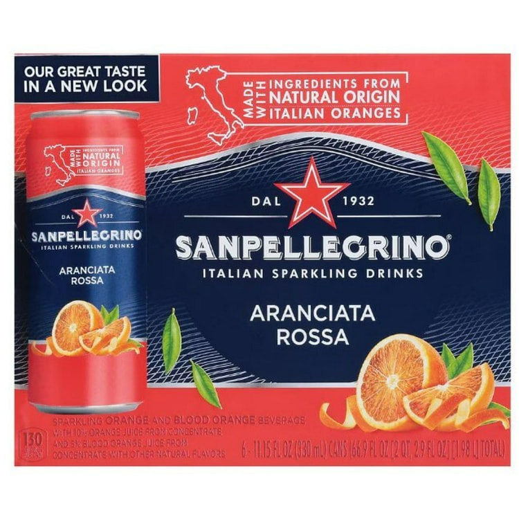 San Pellegrino 血橙气泡饮 含果汁 11.15 液盎司*6 罐