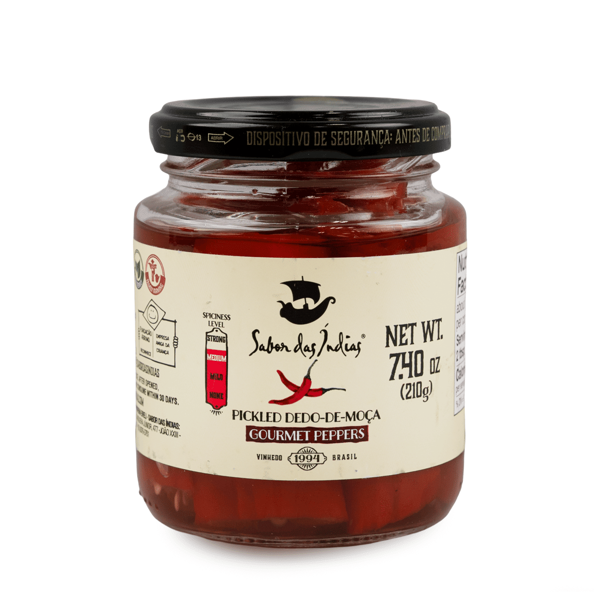 Sabor das Índias Dedo de Moça Gourmet Peppers 210 g
