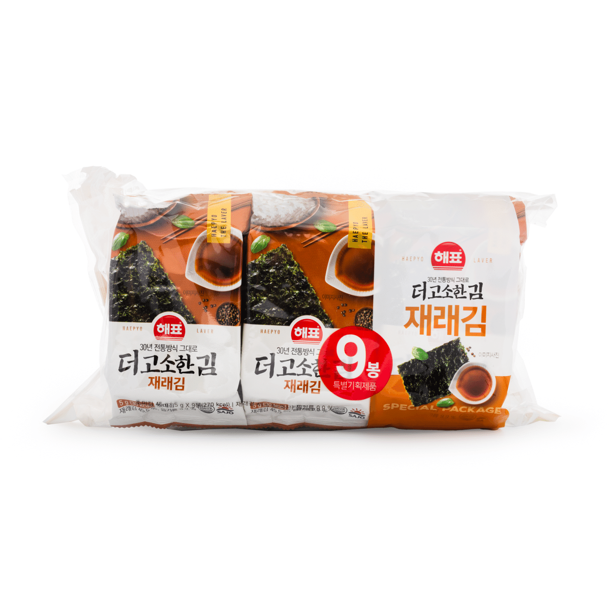 Sajo Seasoned Laver 9pks 45 g