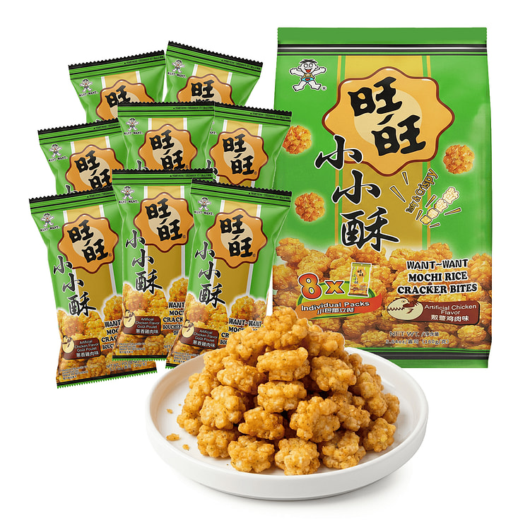旺旺 小小酥 葱香鸡肉味 八小包独立包装 160 克