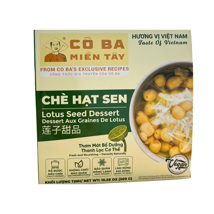 Chè Hạt Sen Cô Ba Miền Tây, Đông Lạnh 10.58 oz
