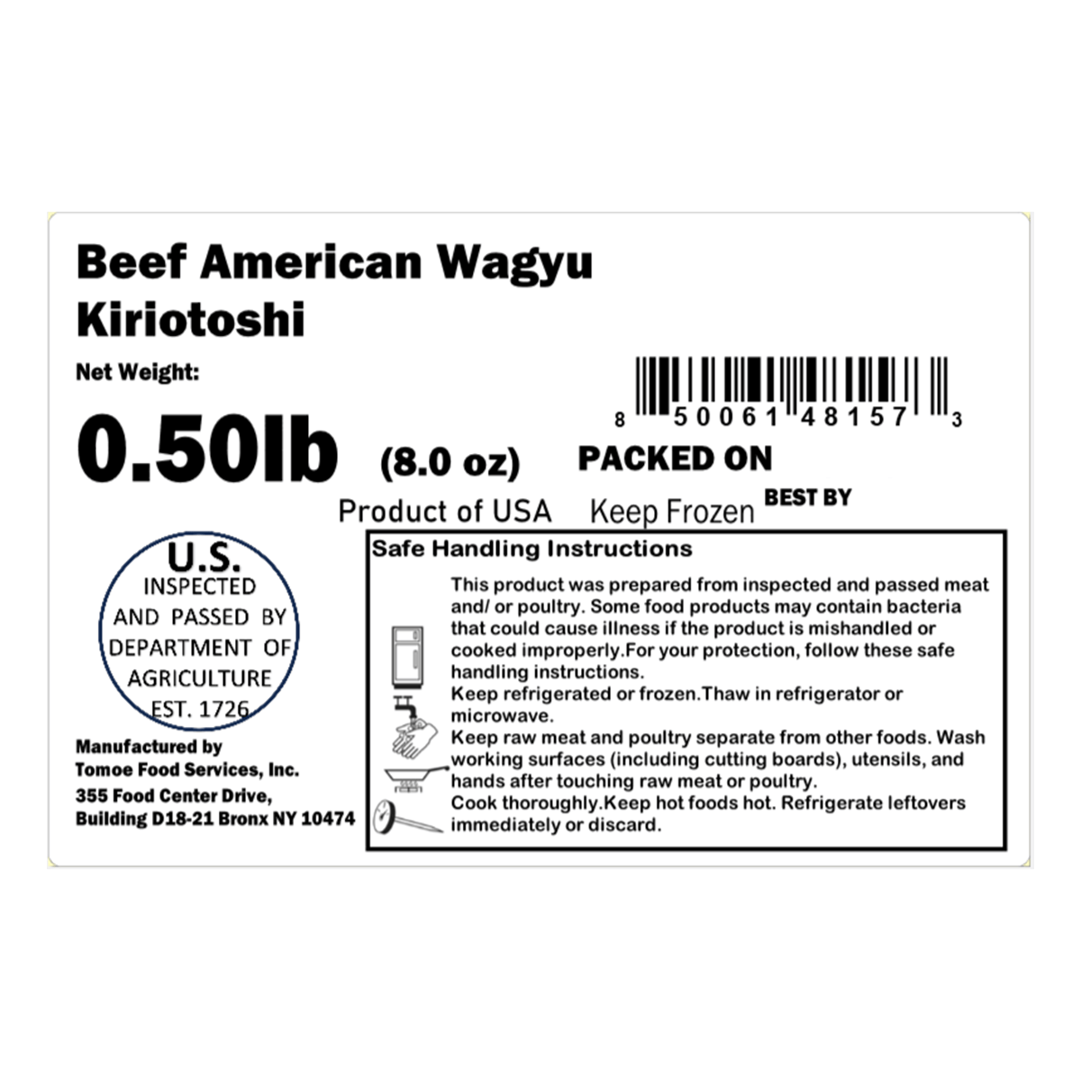 アメリカ和牛 切り落とし 肉じゃが・炒め物用 8 オンス - Weee!