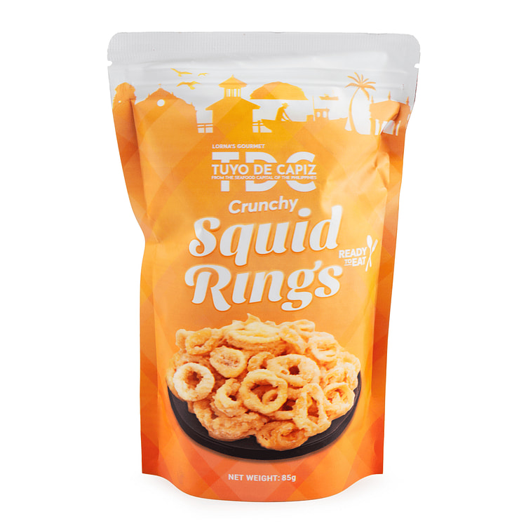 Lorna's Gourmet Tuyo De Capiz Crunchy Squid Rings 85 g