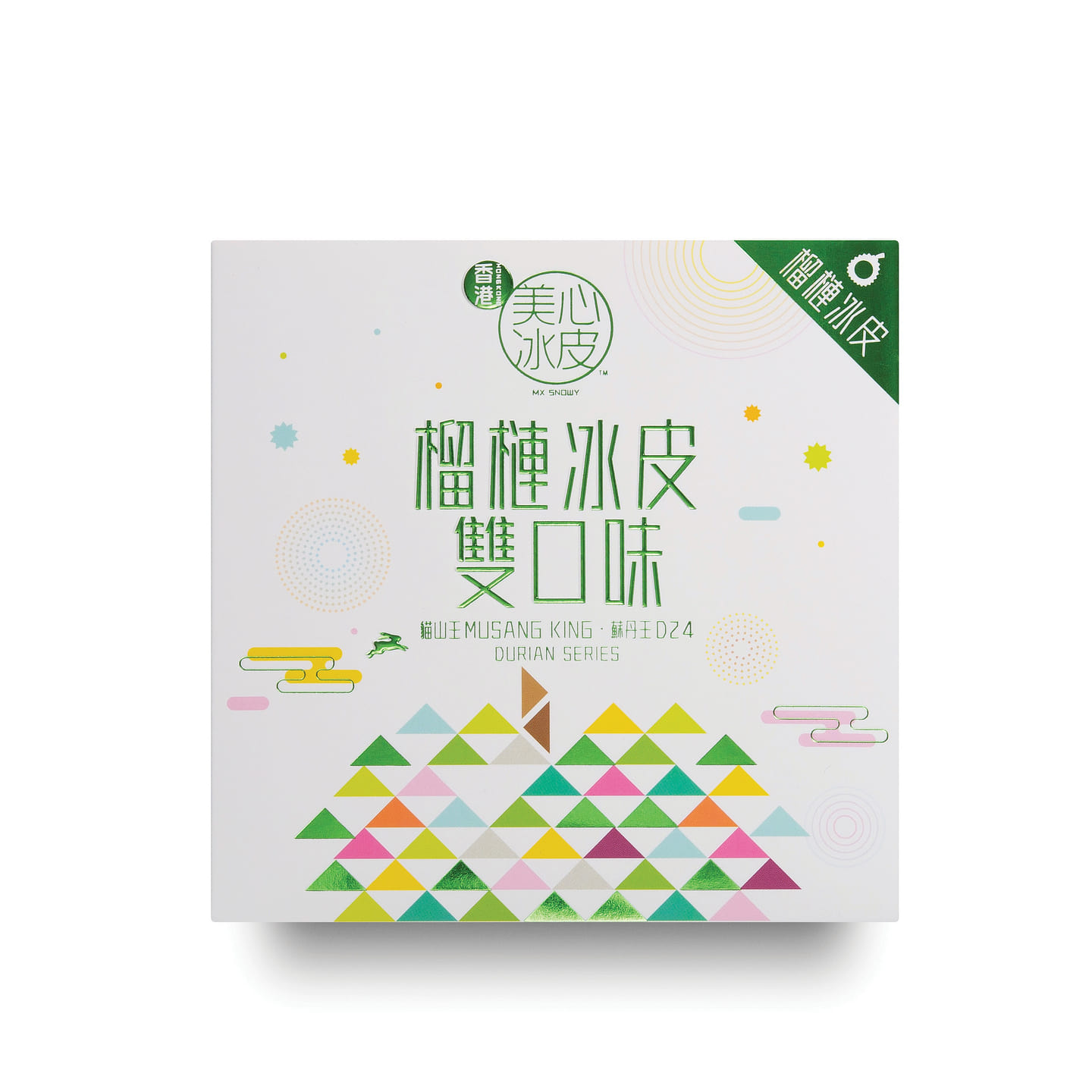 Hong Kong MX 아이스 문케익 (두리안맛) 120 그램
