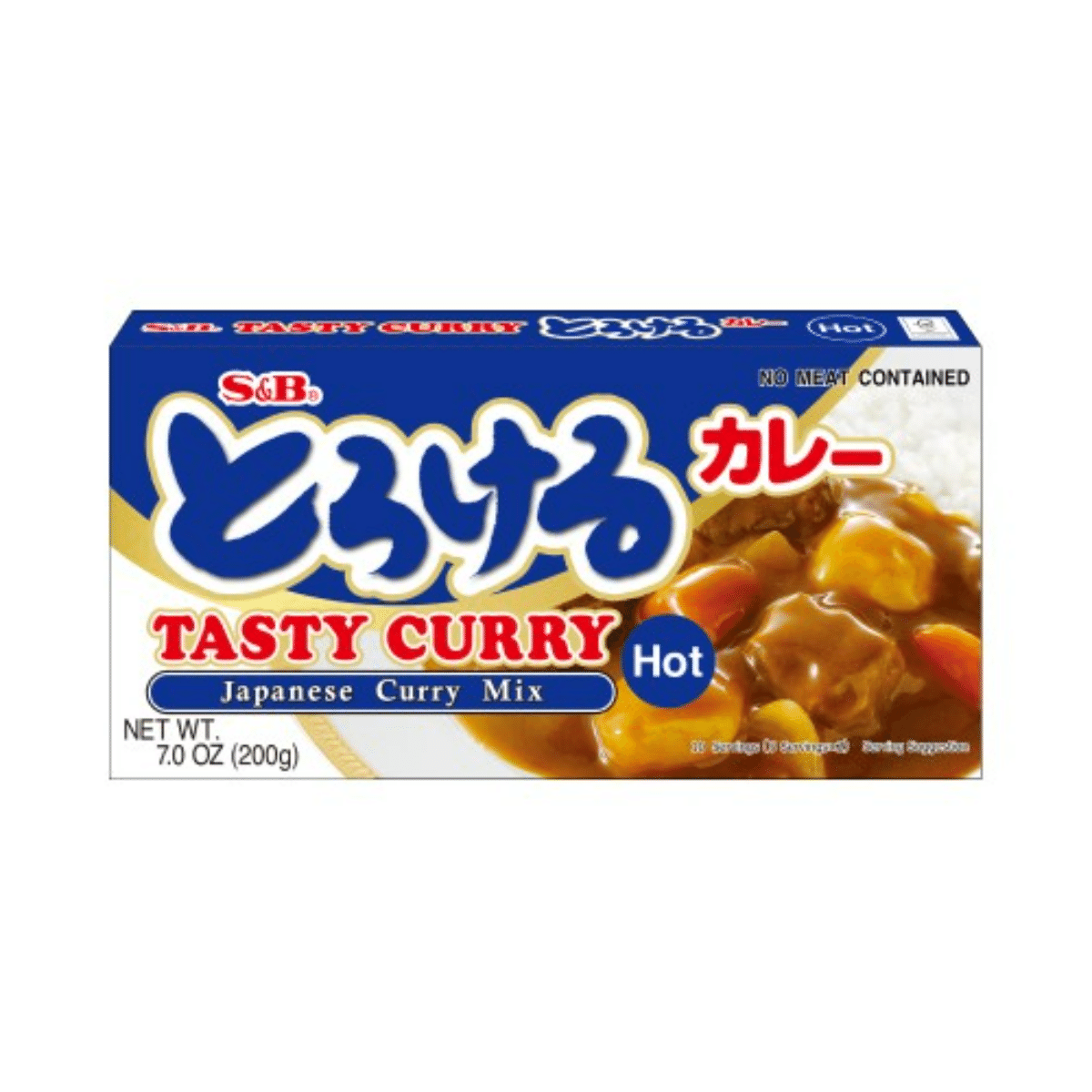 S&B Tasty Japanese Curry Mix Hot 7 oz