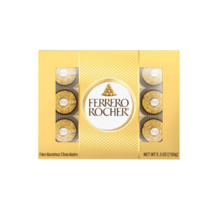 Ferrero Rocher Fine Hazelnut Chocolates 12 count
